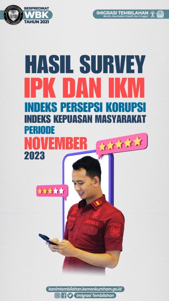 Hasil Survey IPK dan IKM November 2023
