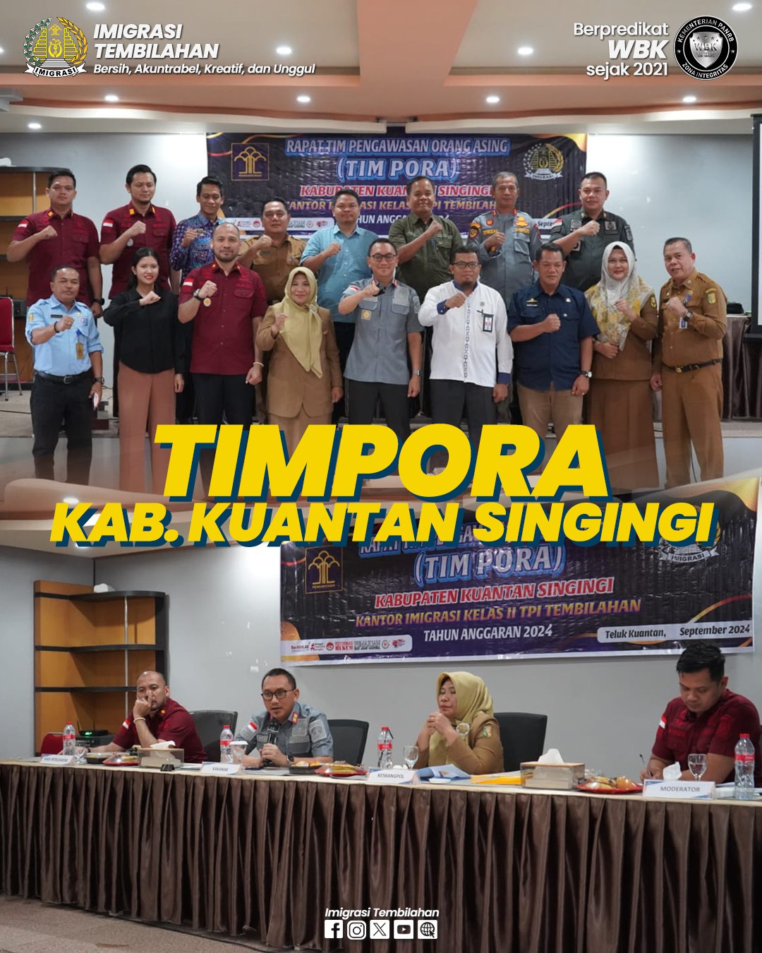 IMIGRASI TEMBILAHAN GELAR TIMPORA KUANSING