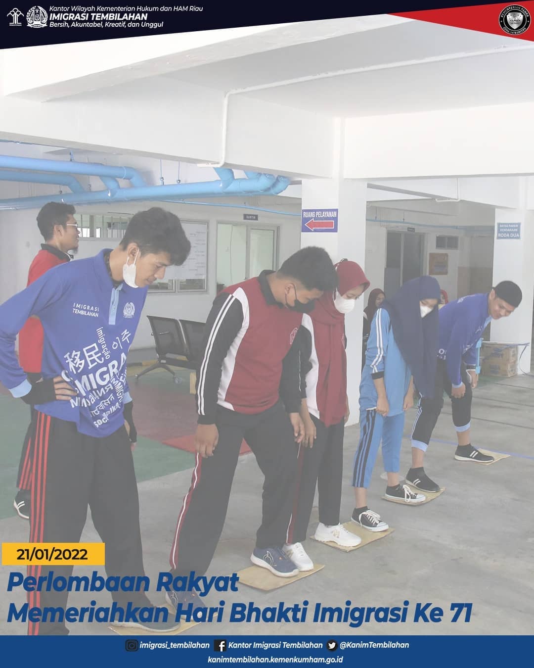 Perlombaan Rakyat Memeriahkan Hari Bhakti Imigrasi ke 72