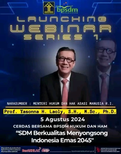 Launching Webinar Series BPSDM Hukum dan HAM Series 1