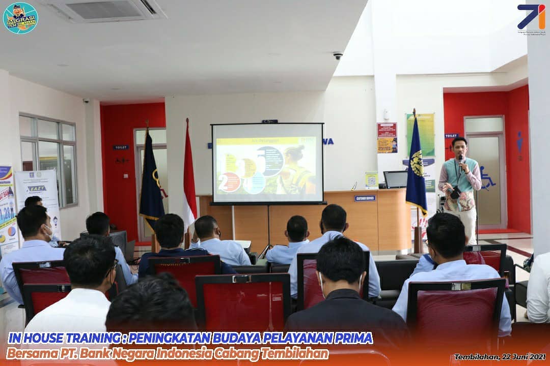 Peningkatan Budaya Pelayanan Prima bersama PT. Bank Negara Indonesia Cab. Tembilahan.