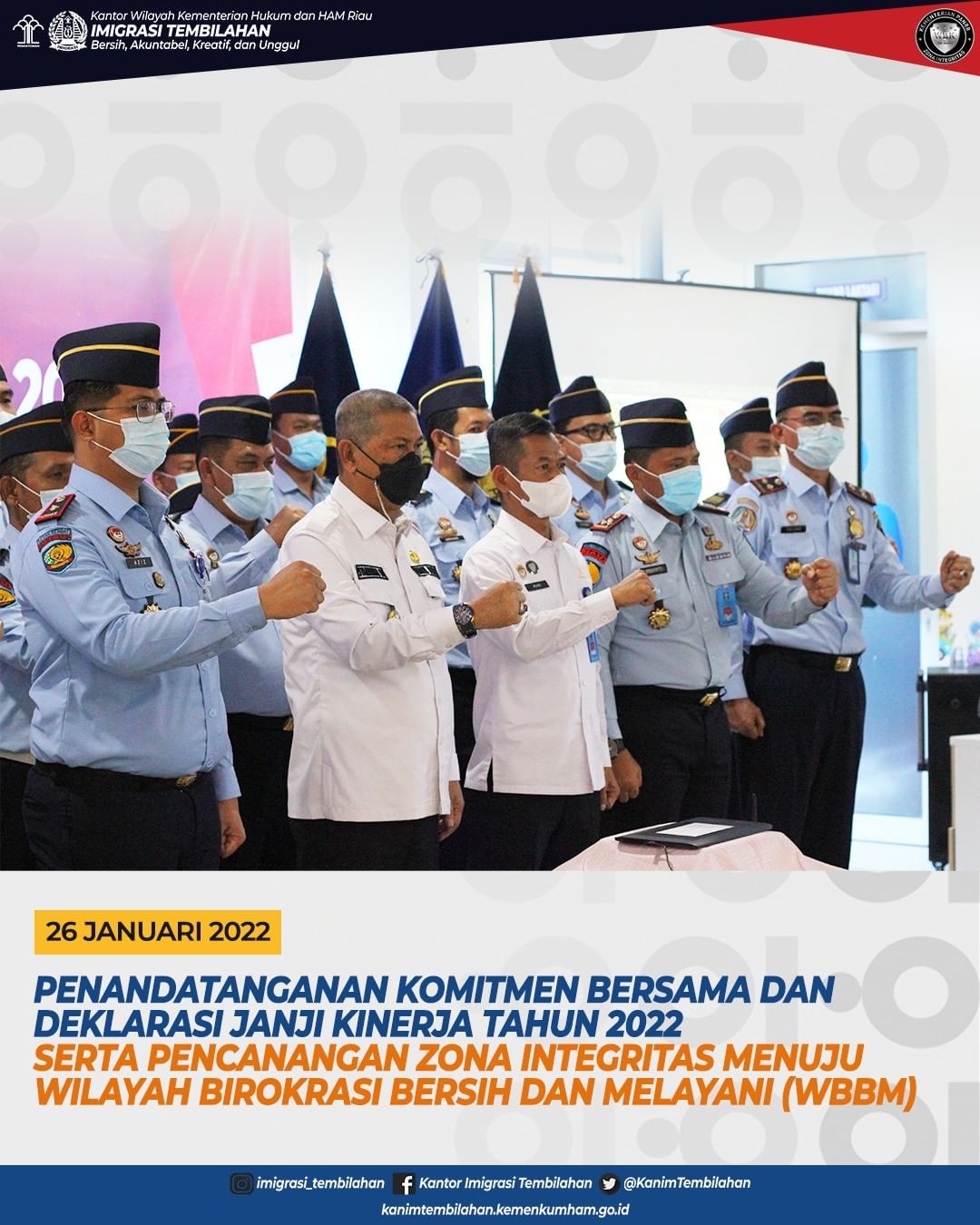 PENANDATANGANAN KOMITMEN BERSAMA DAN DEKLARASI JANJI KINERJA TAHUN 2022