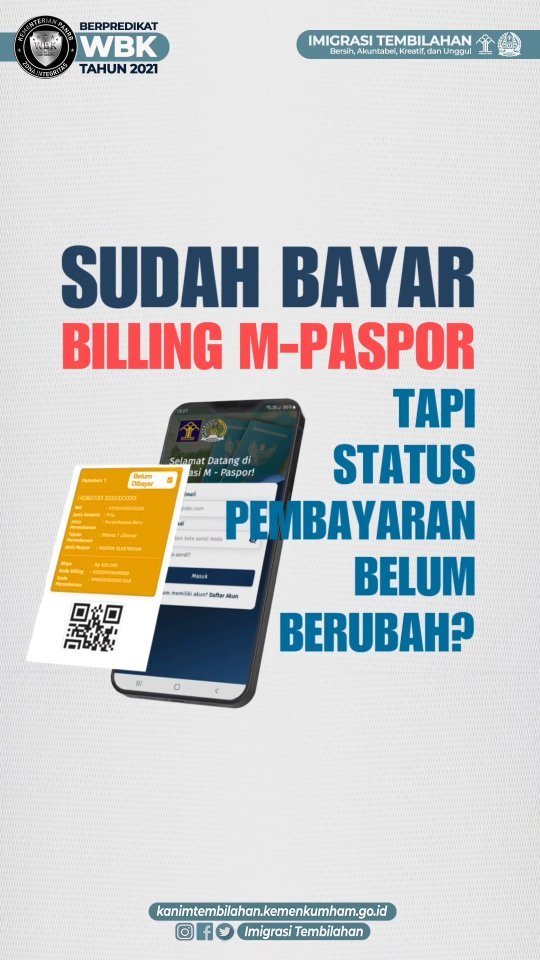Sudah Bayar Billing Paspor Tapi Status Pembayaran Belum Berubah??