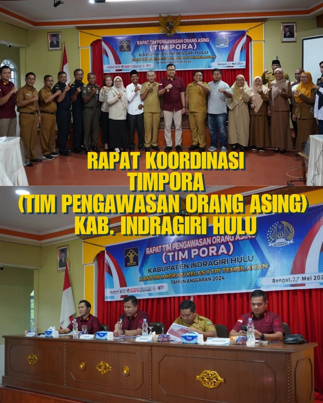 IMIGRASI TEMBILAHAN GELAR RAPAT TIMPORA KABUPATEN INDRAGIRI HULU
