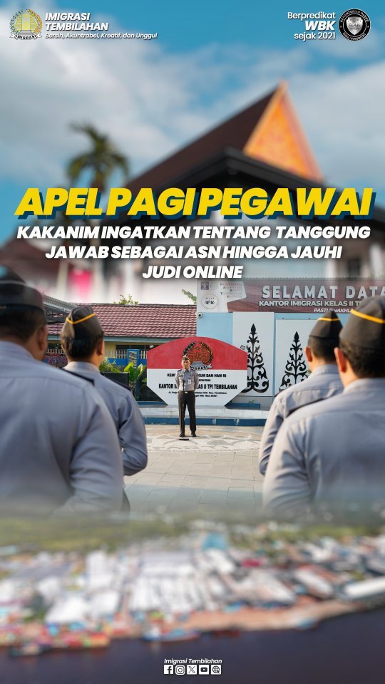 APEL PAGI PEGAWAI, KAKANIM INGATKAN TENTANG TANGGUNG JAWAB SEBAGAI ASN HINGGA JAUHI JUDI ONLINE