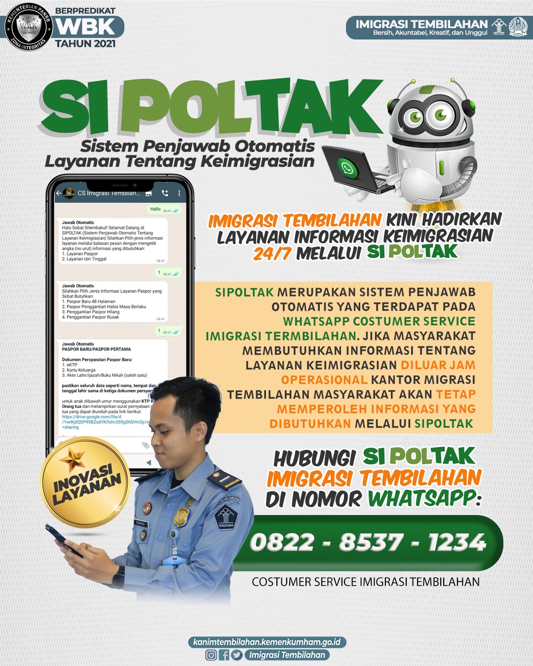 Sistem Penjawab Otomatis Layanan Tentang Keimigrasian