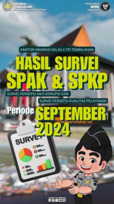 Hasil Survei SPAK dan SPKP Bulan September  2024