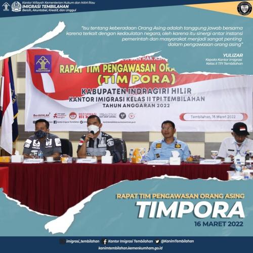 RAPAT TIM PENGAWASAN ORANG ASING TIMPORA