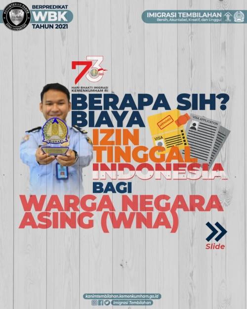 Berapa sih  Biaya Izin Tinggal  Indonesia Bagi Warga Negara Asing