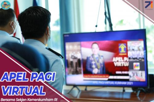 Apel Pagi VIrtual Bersama Sekjen Kemenkumham RI