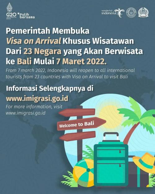 Pemerintah Membuka Visa On Arrival 