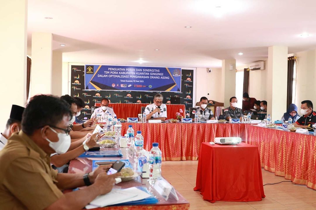 Rapat Tim Pora Tingkat Kabupaten Di Taluk Kuantan, Kab. Kuantan Singingi.