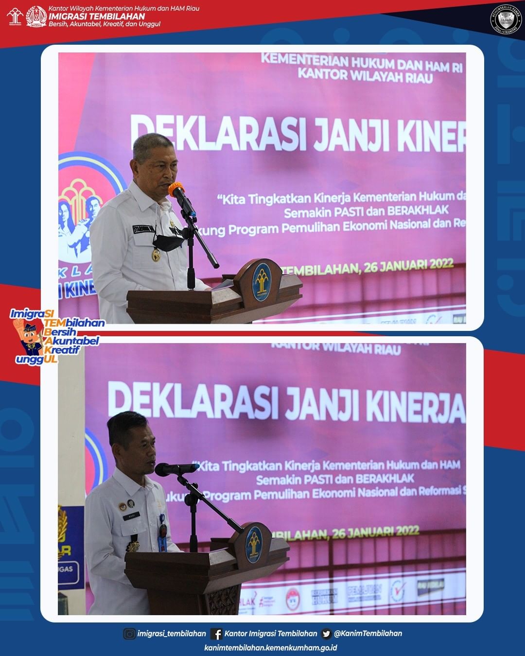 Penandatanganan komitmen bersama dan deklarasi janji kinerja tahun 2022