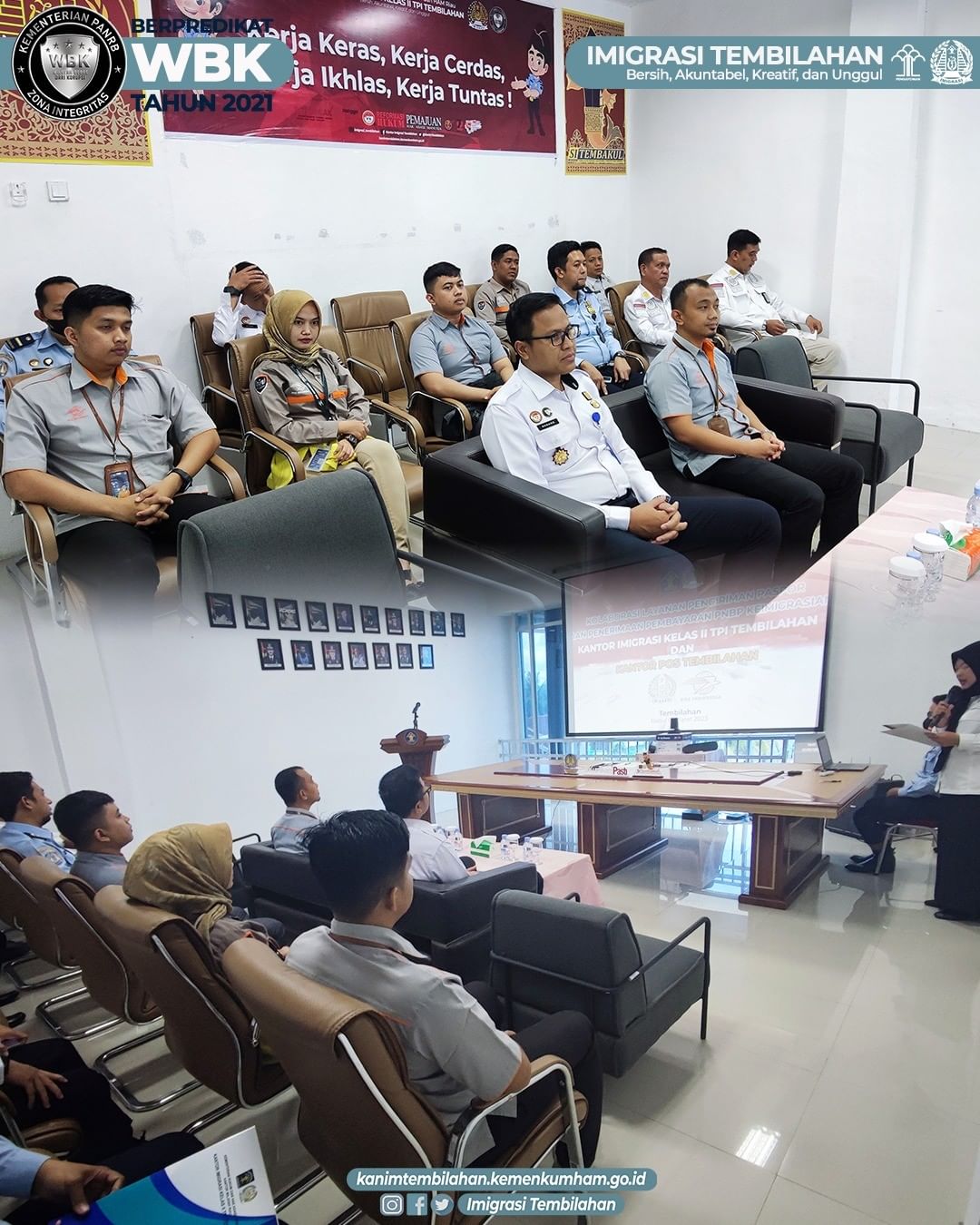PERMUDAH LAYANAN PASPOR, IMIGRASI TEMBILAHAN KOLABORASI DENGAN POS TEMBILAHAN