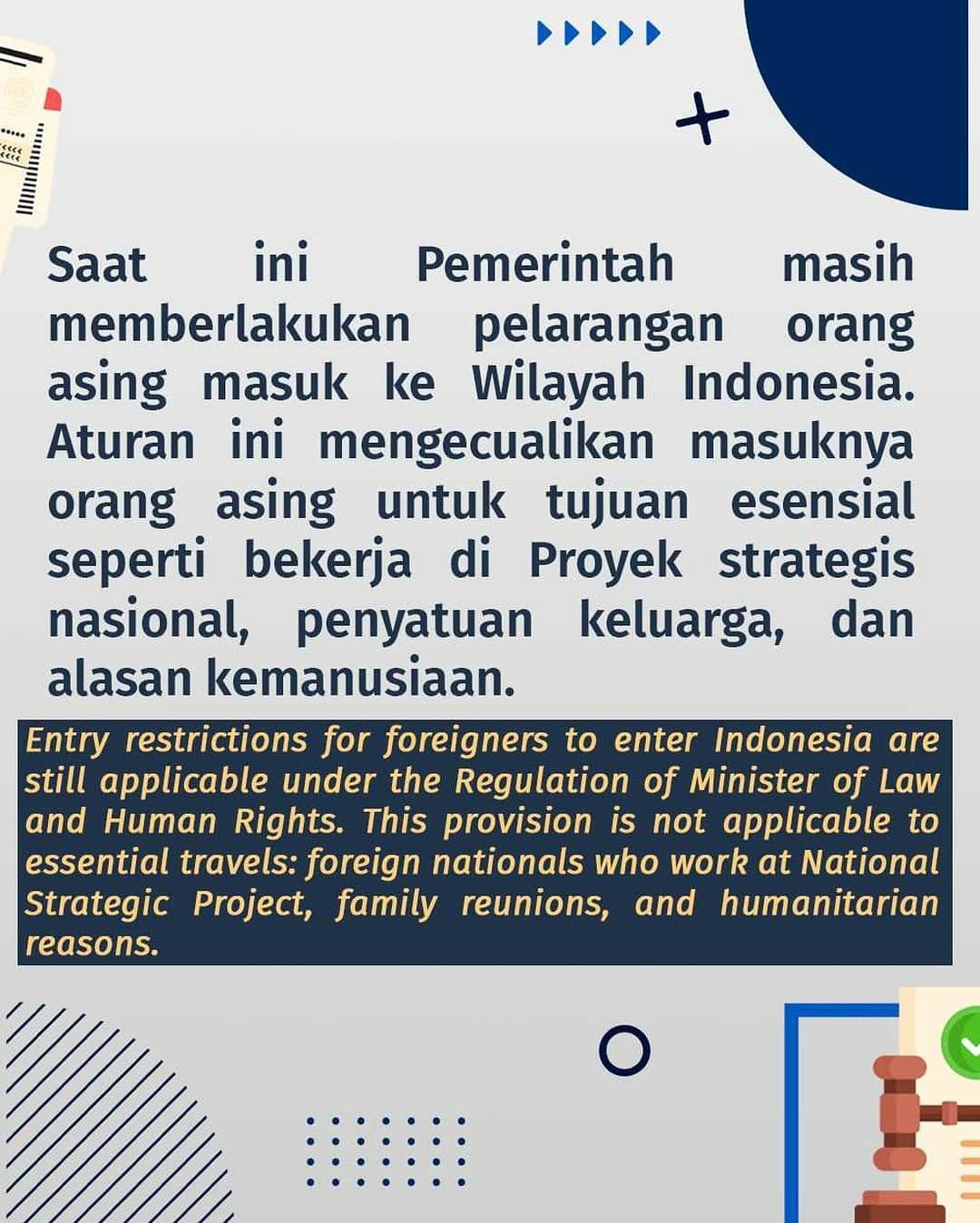 ORANG ASING YANG MASUK  INDONESIA  WAJIB SUDAH DIVAKSINASI