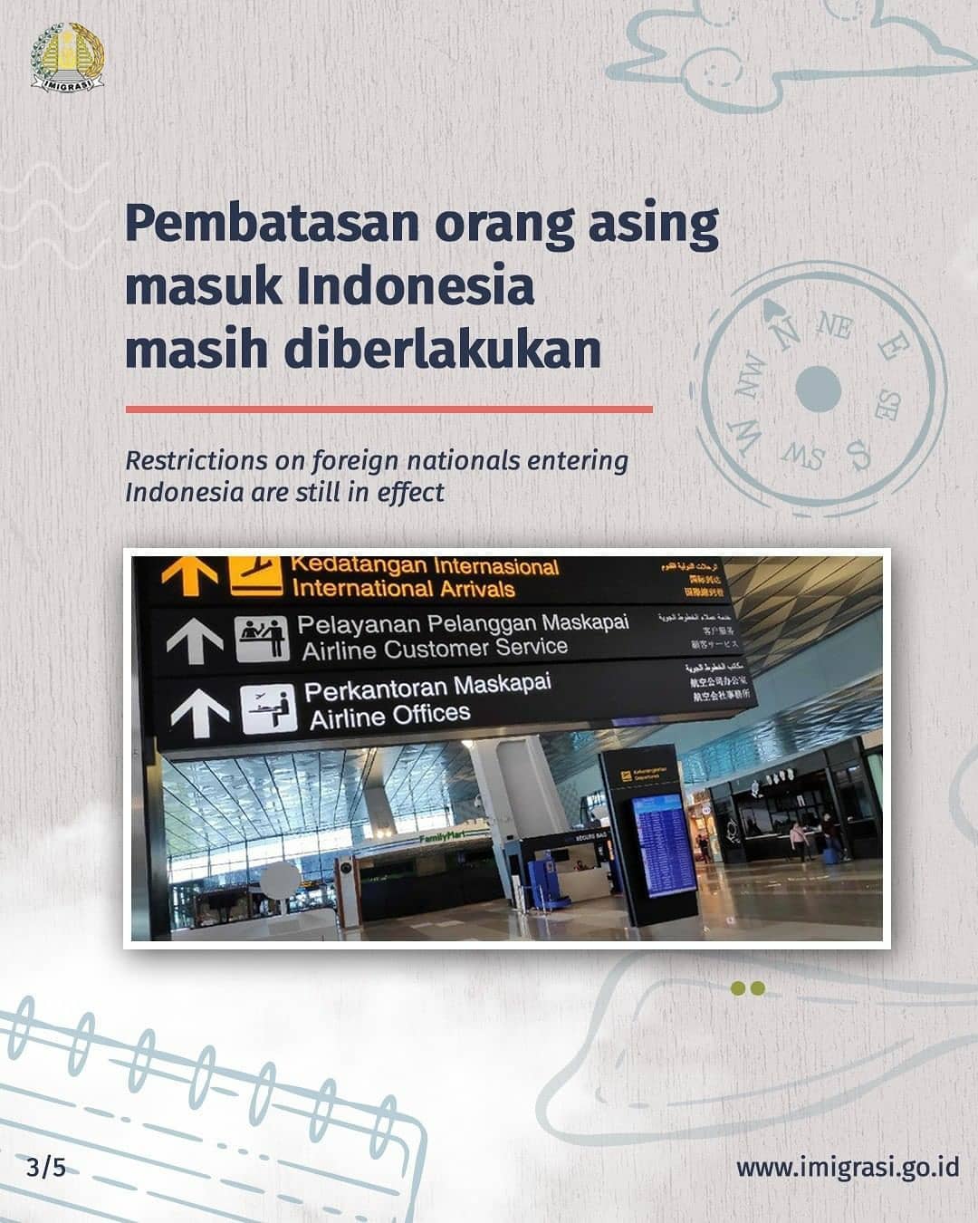 Penyesuaian Kebijakan Pelayanan Keimigrasian dalam masa PPKM
