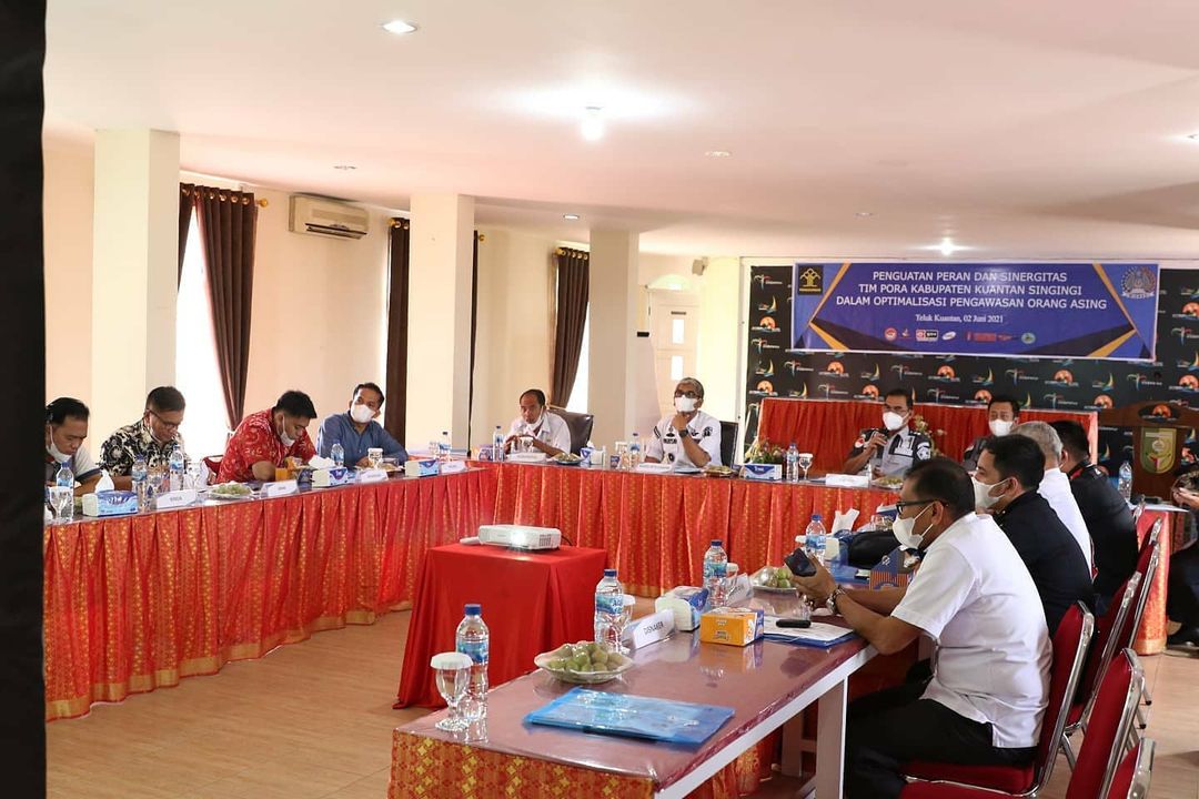 Rapat Tim Pora Tingkat Kabupaten Di Taluk Kuantan, Kab. Kuantan Singingi.