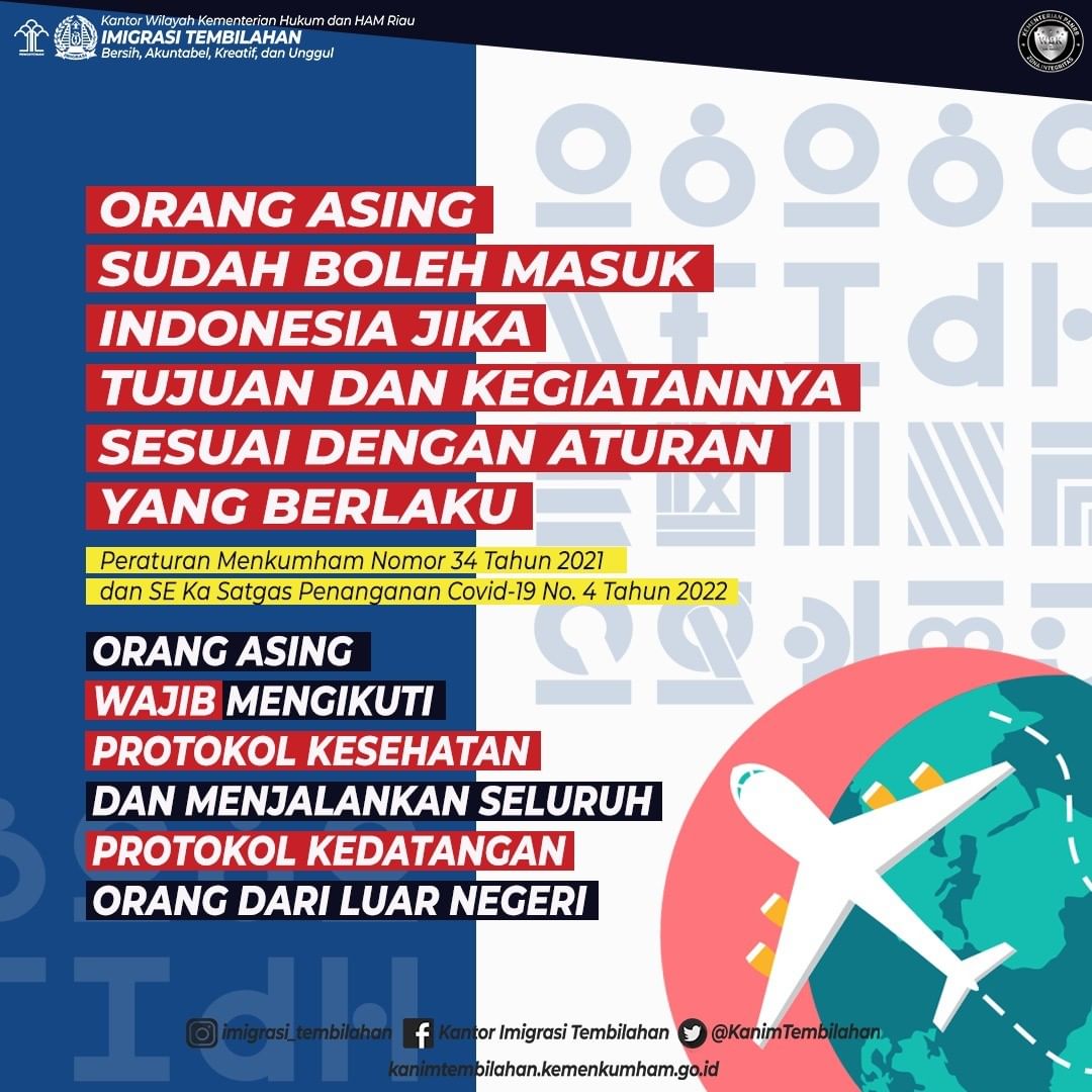 WNA SUDAH BISA MASUK INDONESIA APA BELUM YA?