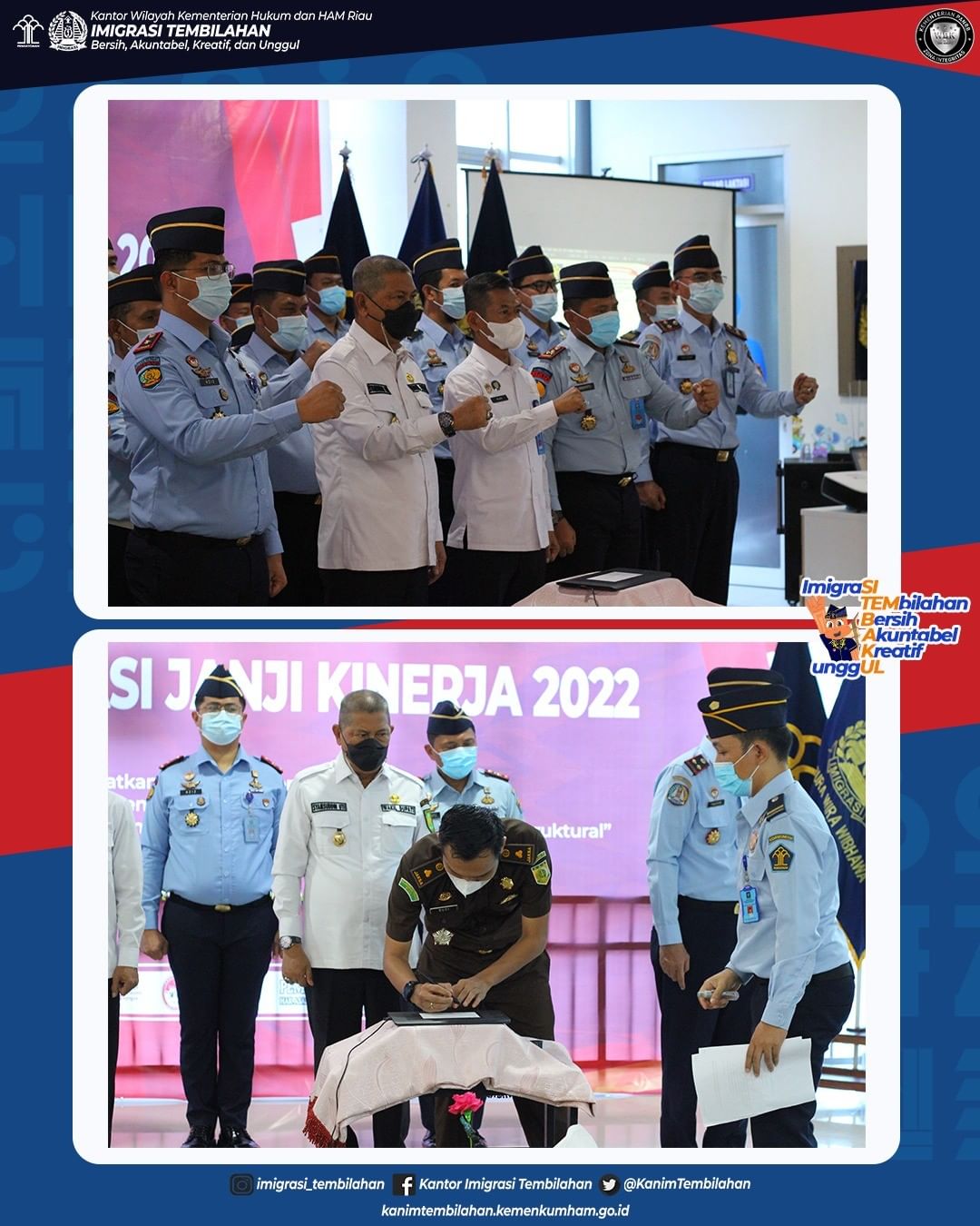 Penandatanganan komitmen bersama dan deklarasi janji kinerja tahun 2022