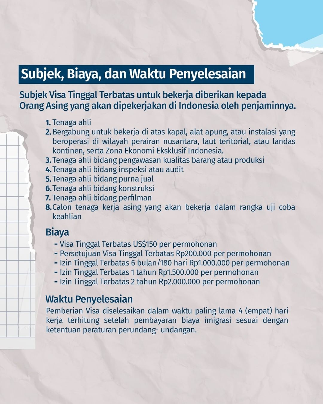 Tata Cara Pengajuan VITAS untuk Tenaga Kerja Asing (TKA)