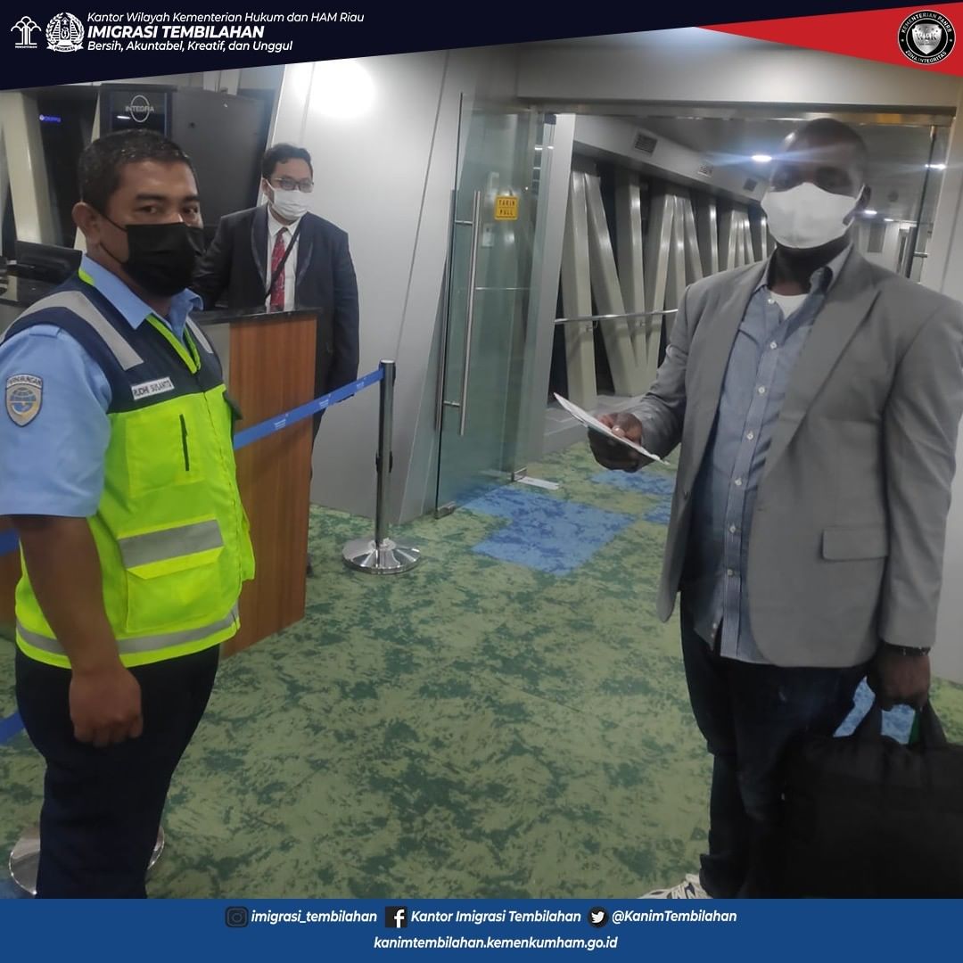 IMIGRASI TEMBILAHAN DEPORTASI WNA ASAL NIGERIA