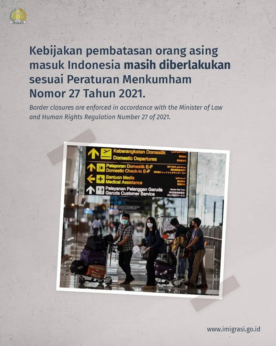 KEBIJAKAN KEIMIGRASIAN SELAMA PPKM LEVEL 4, 3, & 2
