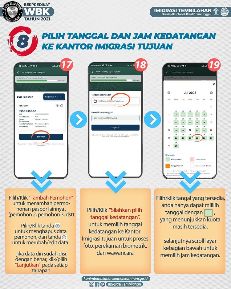 Berikut tata cara permohonan paspor melalui Aplikasi M-Paspor
